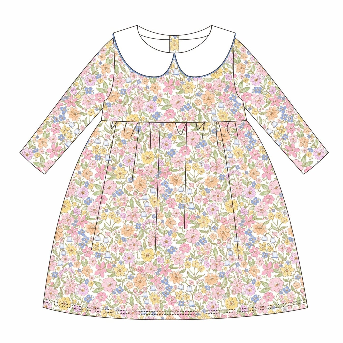 Vintage Floral Charlotte Dress