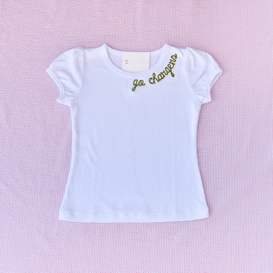 Trinity Chargers Puff Sleeve T-Shirt