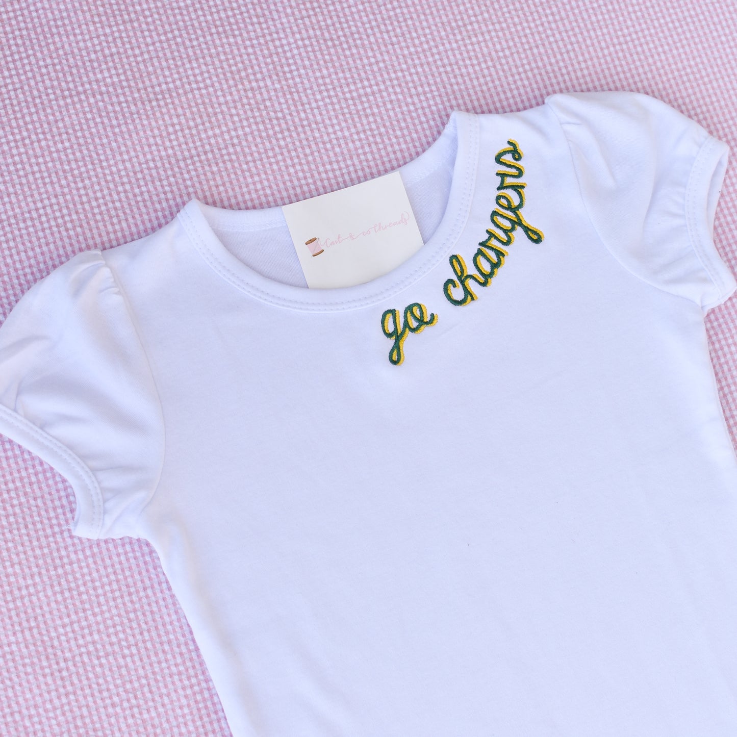Trinity Chargers Puff Sleeve T-Shirt