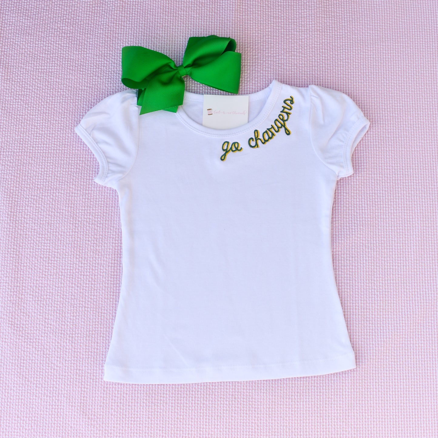 Trinity Chargers Puff Sleeve T-Shirt