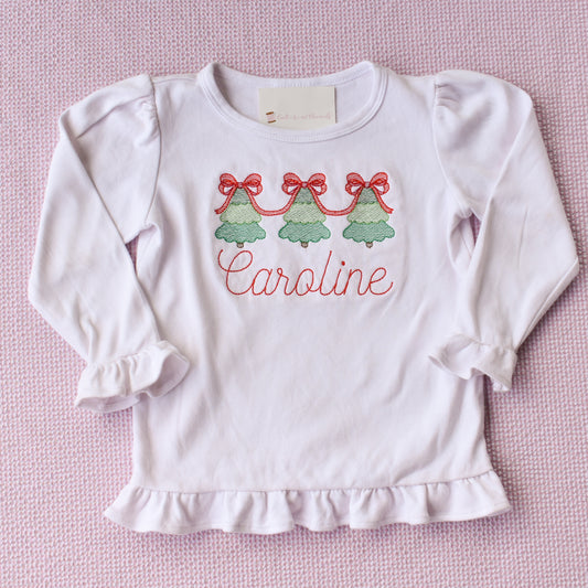 Three Christmas Trees with Bows Shirt