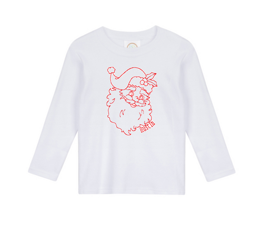 Boys Vintage Stitch Santa Shirt