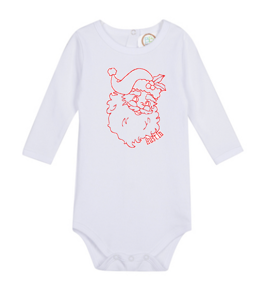Unisex Vintage Stitch Santa Onesie