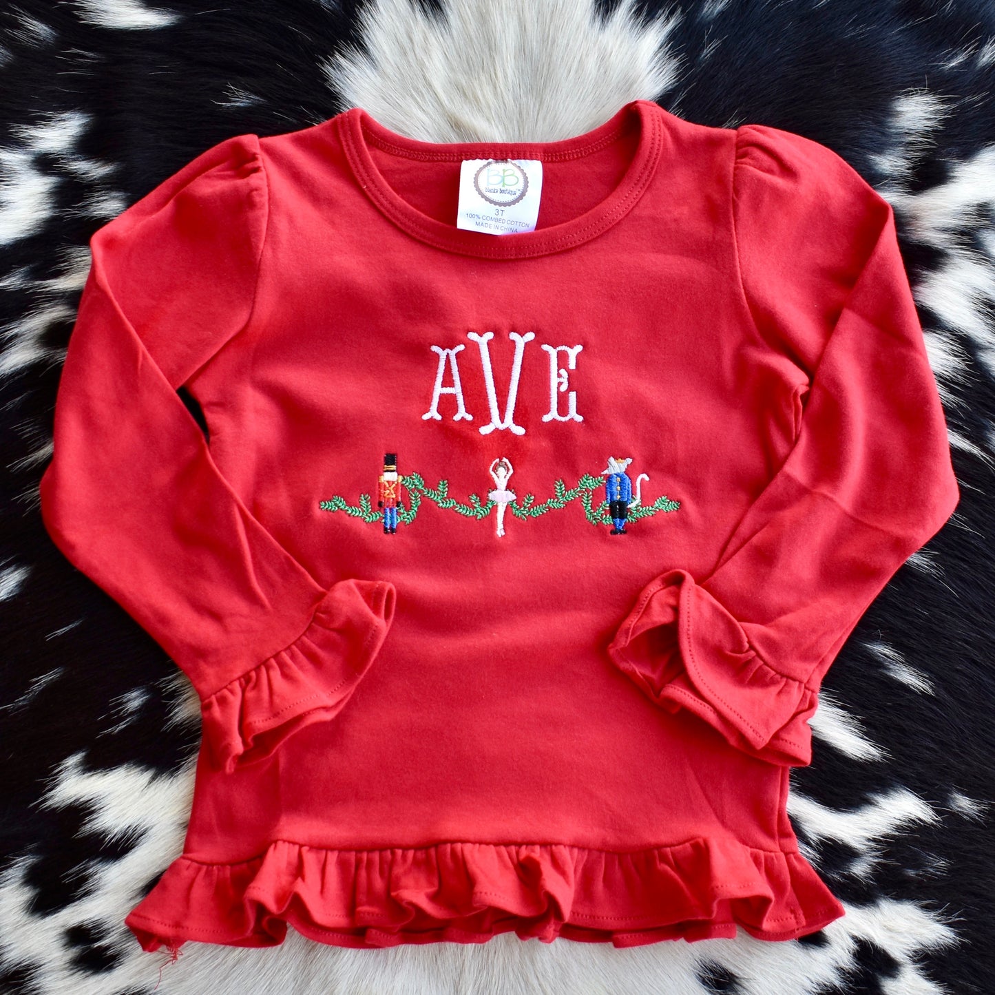 Girls Nutcracker Garland Shirt