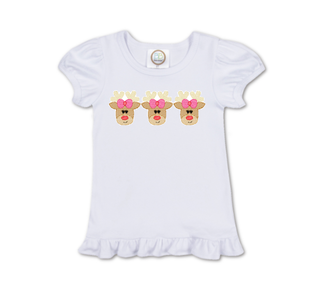 Reindeer with Bows Trio Shirt
